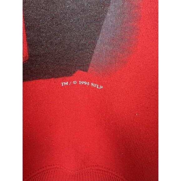 Vintage Kansas City Chiefs Nutmeg Mills Embroidered Sweatshirt 1994 Sz XL - Picture 4 of 6